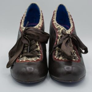 Poetic License Backlash Brown Leather Booties